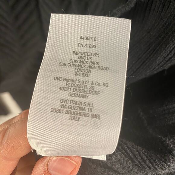 Jason Wu Black Oversized Cable Knit Herringbone Chevron Pattern Sweater Small - Picture 6 of 8